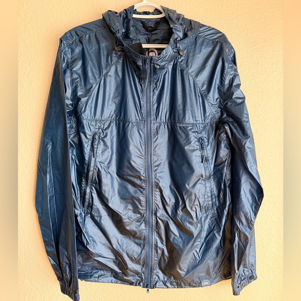 NEW CANADA GOOSE ARCTIC MENS SANDPOINT BLUE LIGHT WIND HOODED JACKET SIZE M